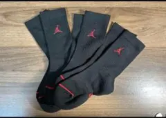 【新品未使用】ジャンプマン　ジョーダン　ナイキ　ソックス　ブラック23-25cm