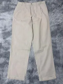 Eddie Bauer ツータック コットンパンツ ベージュ 34x32