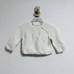 ZAPA ホワイト カーディガン 3-6ヶ月
