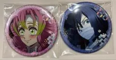 鬼滅の刃 グリッター缶バッジVol.2 甘露寺蜜璃　伊黒小芭内