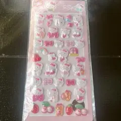 ハローキティ　ボンボンドロップシール 立体シール 3Dシール②