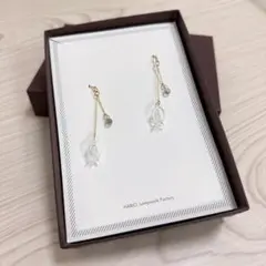 ☆ハリオ ガラスピアス ねじり☆ - メルカリ
