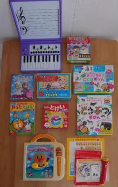 知育本 全10点まとめ売り！ことばずかん・ヤマハ音階・しまじろうタッチペンなど