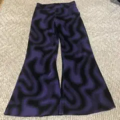 H&M フレアパンツ　パープル系