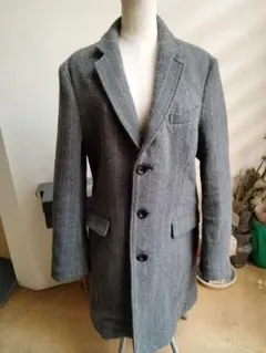 グレー チェスターコート