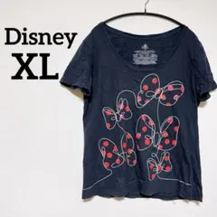 １点もの✨️Disney 【XL】ミニーデザイン Tシャツ 半袖 ブラック 古着