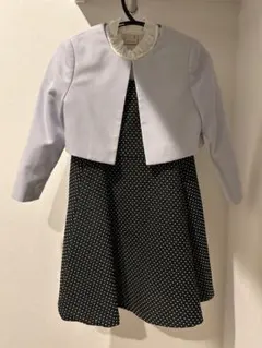 フォーマルドレスセット 110cm ドット　ラベンダー　入園式　卒園式