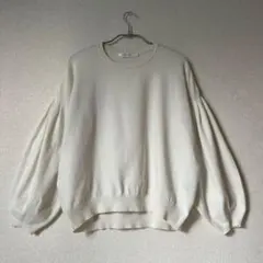 AMERICAN HOLIC 袖ボリュームプルオーバー長袖ニット　オフホワイトM