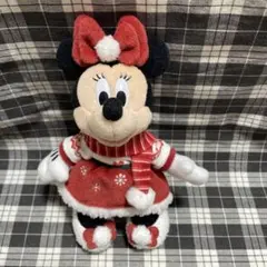 新品未使用 ディズニークリスマス2024 ミニー ぬいぐるみバッジ タグ付き