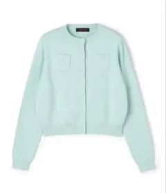 ✳︎CABAN コットンカシミヤクルーネックカーディガン パープルXS