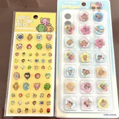 たまごっちタイルシールとキティちゃんおはじきシール