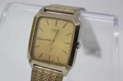 SEIKO QUARTZ 腕時計 ゴールドカラー スクエア　5931-5260