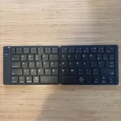 US配列 iClever 折りたたみ 充電式 Bluetooth キーボード
