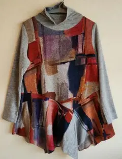 Jemy garcon チュニック　切り替え　トップス　ペプラム