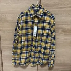 UNIQLO キッズフランネル シャツ 長袖140サイズ チェックシャツ 春 秋