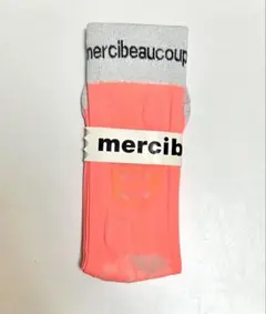 mercibeaucoup, メルシーボークー ソックス 靴下 透け感　オレンジのサムネイル