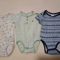H&M ベビー半袖肌着 3点セット 4ー6M 70cm 半袖ロンパース