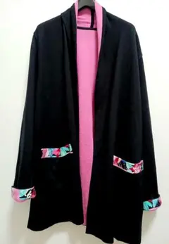 美品レオナール カーディガン 美品】レオナール カーディガン トリム 花柄 LL マルチカラー