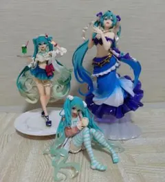 初音ミク フィギュア プライズ品 3点