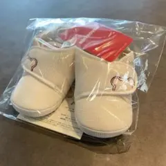 【新品未使用】ミキハウス ベビーシューズ ホワイト12センチ
