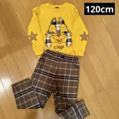 ベビードール チップ トレーナー BREEZE チェック パンツ 120cm