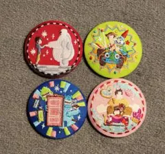 刺繍缶バッジ ディズニー 4個セット