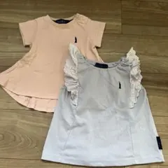 バースデイ　イーストボーイ　ペプラム Tシャツ くすみカラー　90サイズのサムネイル
