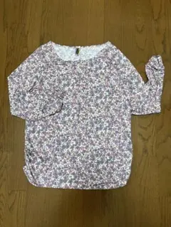 【未使用】フェリシモ　リブインコンフォート　花柄　長そでTシャツ　LLサイズのサムネイル