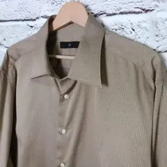 美品■Z Zegna ロングスリーブシャツ　ブラウン系 Z柄 大きいサイズXXLのサムネイル