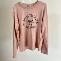 ピンク 長袖カットソー ラブトキシック　Love toxic 140cm ロンt
