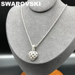 SWAROVSKI ネックレス シルバー ハート ラインストーン
