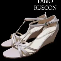 ✨️FABIO RUSCONI 厚底ウェッジソール アンクルストラップ サンダルのサムネイル