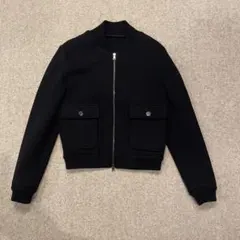 Paul Smith ウールブルゾン ブラック フェザー柄裏地 - メルカリ