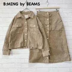 美品【B:MING by BEAMS】コーデュロイセットアップ(M)クロップド