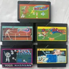 namcotファミコンカセット5本セット［ファミリージョッキー他］