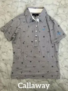 キャロウェイ　Callaway ゴルフ　半袖　ポロシャツ　総柄　M