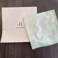 【アシダジュン/jun ashida】コットンシルク黄緑スカーフ【新品未使用】のサムネイル