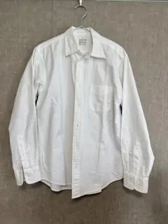 美品　無印　紳士　洗いざらしブロード長袖シャツ　M