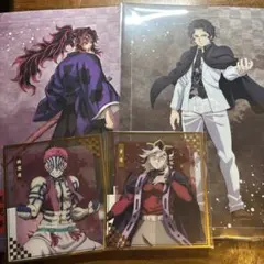 鬼滅の刃　無限城編　オンラインくじ　4点おまとめ　黒死牟　童磨　鬼舞辻無惨