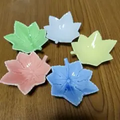 紅葉型 小皿 5枚セット 豆皿 薬味皿
