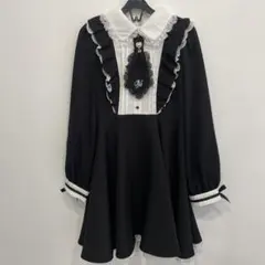 ROJITAロジータフリル付きブラックミニワンピース地雷系量産型ロリータ