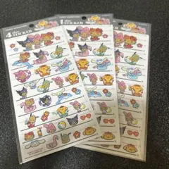 サンリオキャラクターズ　日焼け　4サイズステッカー　シール　3枚セット