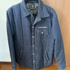 VOLCOM デニム調キルティングジャケット L