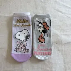 しまむら　スヌーピー くつ下　2足セットのサムネイル