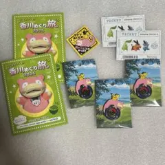 ポケモンセンター　カガワ　香川限定ロゴピンズ3個・雨の日ステッカーなど　ポケモン