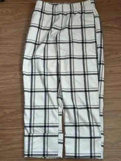 ZARA チェック柄カジュアルパンツレディース春夏カジュアル