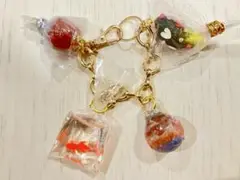 ハンドメイド　夏祭りが楽しいバッグチャーム