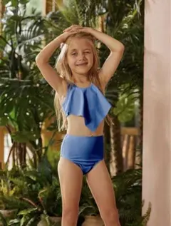 【新品未使用】 SHEIN 水着　ハイウエスト　ビキニ　110cm(5Y)