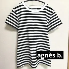 agnès b. ボーダー柄 半袖Tシャツ T2