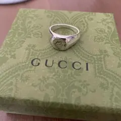 GUCCI トレードマーク シグネットリング シルバー925 箱付き 【18号】のサムネイル